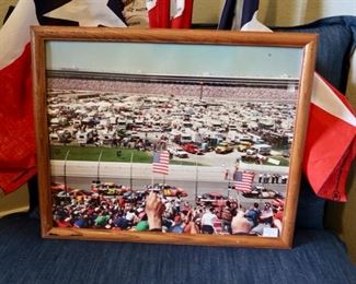 Framed Indy Race Photo