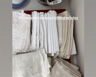 gorgeous linens - full massive set of All clad pots and pans