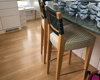 3 bar stools post modern