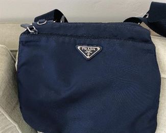 Navy blue Prada bag