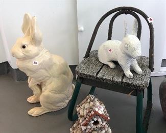 Bunnies and birdhouses