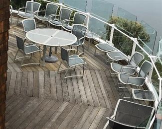 Loads of brown Jordan patio furniture