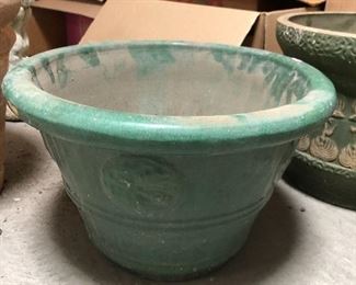 beautiful green pot - the most beautiful color - (to me)
