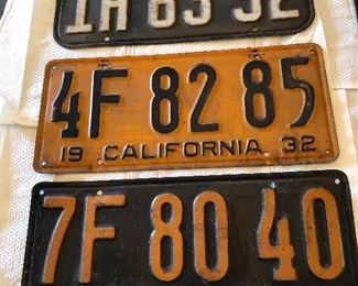 antique car tags, starting in 1920