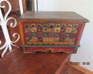 small antique trunk