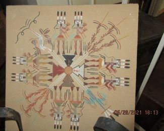 american Indian sand art