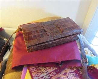 alligator purse