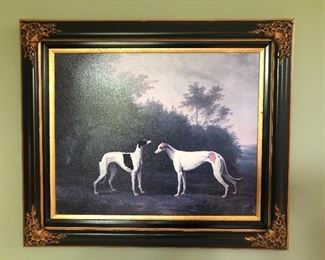 Wood Framed Greyhound print