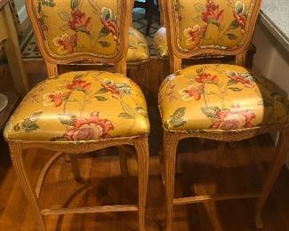 4 French Country bar Stools