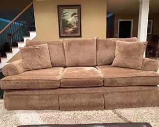 Newly upholstered sofa right way hand tied excellent quality 