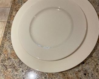 Lenox style china dinner plate and salad plate service for 30