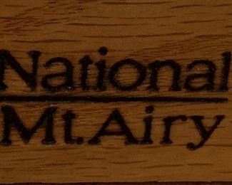 National Mt Airy Executive Desk and Matching File Cabinet