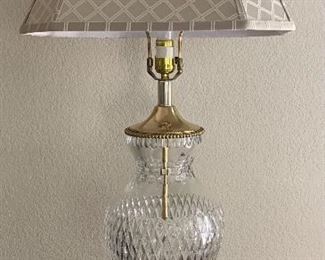 Crystal Lamps pair (Shades sold separately)