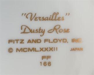 Versailles Dusty Rose Fitz and Floyd