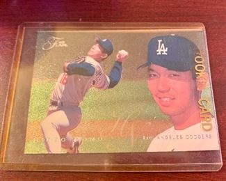 Hideo Nomo #368 (1995 Flair) Rookie Card, Los Angeles Dodgers