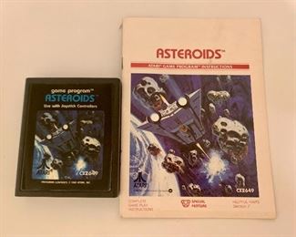 Atari Asteroids Game& Manual
