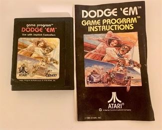 Atari Dodge ‘Em Game & Manual