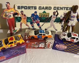 NASCAR Cars w/ Boxes • Miniature Cardboard Cutouts 