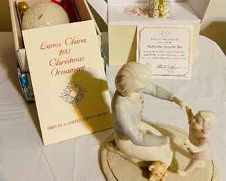 Lenox China Ornament & Her First Steps 
