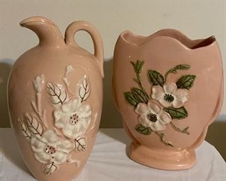 Hull Pottery Vase & Pitcher 