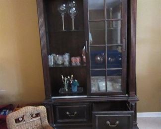 Lighted "Antiques Roadshow" Curio Cabinet SOLD