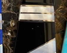 4pc Santa Fe Stoneworks Steak Knives Gemstone Inlay Knife Set Knife: 8.25