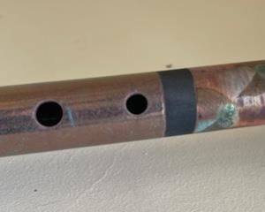 Robin Hodgkinson Ceramic Flute Pottery 19.5in long x 1.25