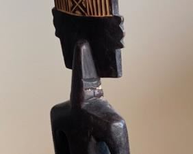 16in Ghana Hand Carved Figure 16x3.25x2.5in