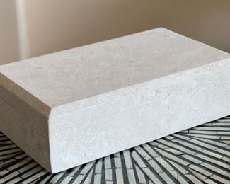 Travertine Tile Trinket Box	3x10.5x6.5in
