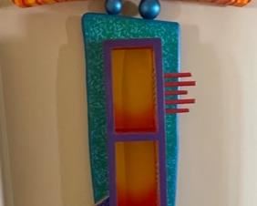 Joseph Gohier Artist Made Whimsical Shelf 66x26x6.5in