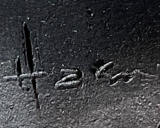 Raku Ceramic Asian Robe Sculpture BLUE 10x10x4.5in