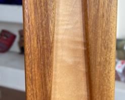 Contemporary Artist Made Wood Box Stand Maple/Teak 24x3.75x3.75in