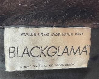 Guy Laroche Blackglama Dark Ranch Mink Fur Full Length Coat	unmarked fits like med
