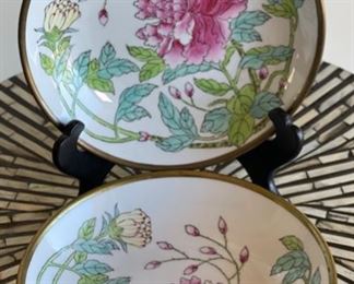 2pc Japanese Porcelain Bowls Horchow Collection PAIR	1.5in H x 7.5in Diameter
