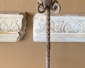 Iron & Glass Patio Candle Stand Holder #1 64x11x11