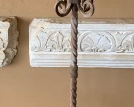 Iron & Glass Patio Candle Stand Holder #1 64x11x11