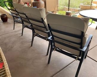 Outdoor Patio Table w/ 4 Chairs 28x54x54