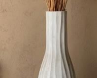 White Ceramic Decorative Vase 30x7x7