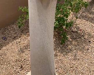 *Original* Randall Beyale Navajo Native American Woman Carved Stone Sculpture Statue	46x19x13
