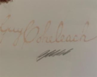 Signed Guy Coheleach Siberian Tiger Print Framed	33 1/2 x 28 1/2
