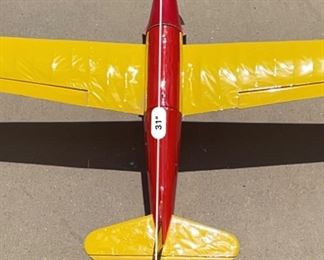 Red Yellow RC Model Plane Airplane Radio Controlled	Wingspan: 54in
