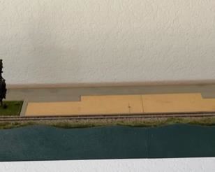 N-scale Train Display Board 8x12x78in