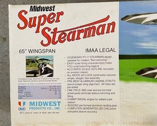 Midwest Super Stearman Model Airplane Model Kit Plane	
