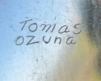 Mata Ortiz Pottery Tomas Ozuna Black on Black Pot	13.5in H x 12in Diameter
