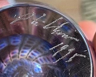 Tom Philabaum Reptilian Art Glass Perfume bottle Art Glass Perfume Bottle	5x2.5x2.25in
