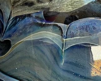 Studio Made Art Glass Vase	7in H x 5in Diameter
