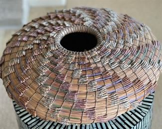 Torrey Pine Needle Basket by Francina & Neil Prince WIDE KRANEK-PRINCE STUDIO	6in H x 18in Diameter
