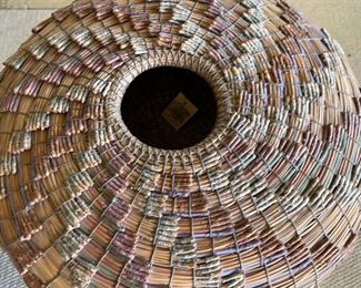 Torrey Pine Needle Basket by Francina & Neil Prince WIDE KRANEK-PRINCE STUDIO	6in H x 18in Diameter
