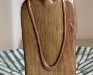 Mel'Ange Wood Carved Wood Figure	9x2.5x1.5in
