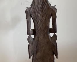 Wood Carved Lady Sculpture #1 India	51x8x6in
